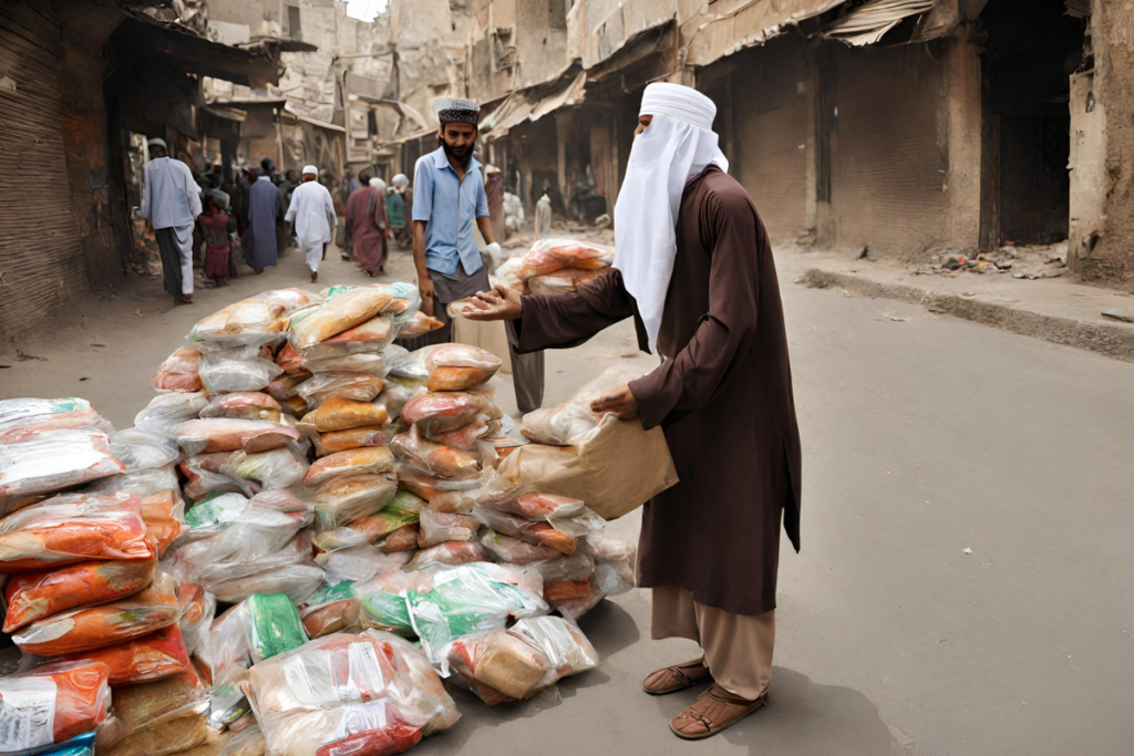 Lessons from the Prophet's Counsel on Wealth Distribution in Islam 2 giving away food to the impoverished