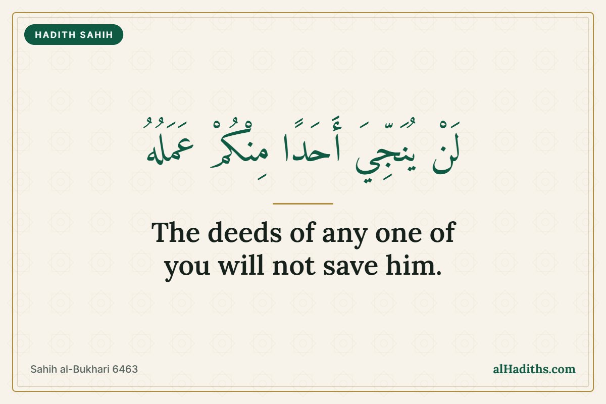 No One Enters Jannah by Deeds Alone: Only by Allah’s Mercy