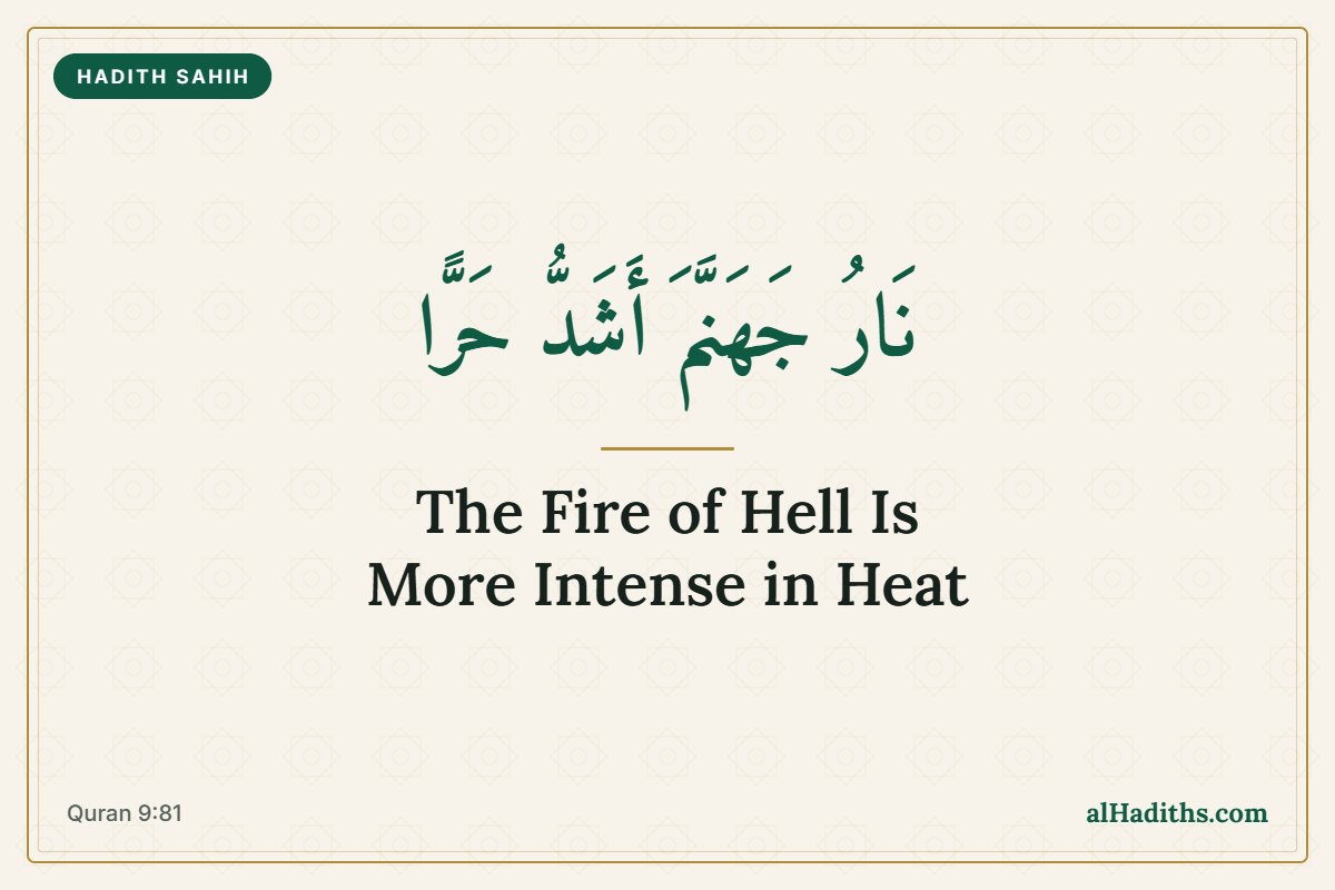 Hellfire 70 Times Hotter Than Our Fire: The Authentic Hadith