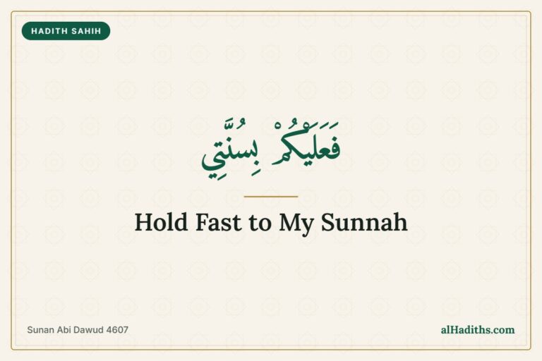 Hold fast to my Sunnah – Hadith 28 of an-Nawawi, Sunan Abi Dawud 4607