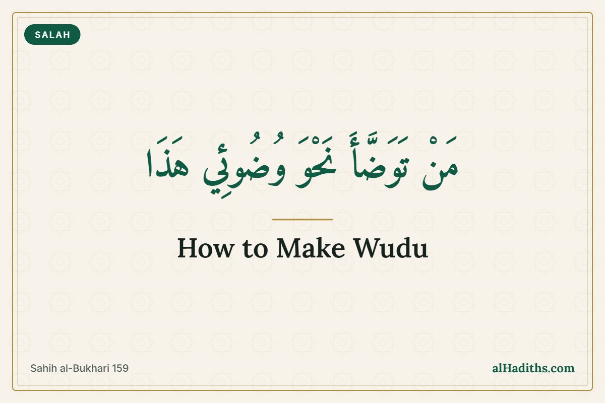 How to Make Wudu: The Prophet's Ablution in Authentic Hadith 2 How to Make Wudu: The Prophet’s Ablution in Authentic Hadith