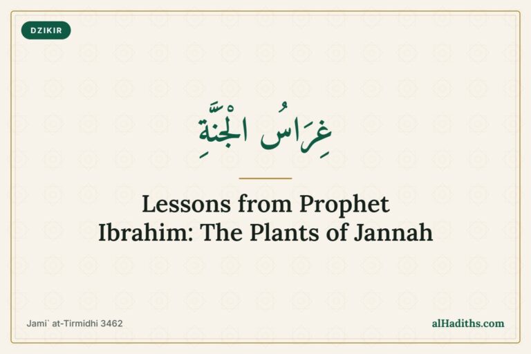 Hadith of Prophet Ibrahim on the plants of Jannah – Jami at-Tirmidhi 3462