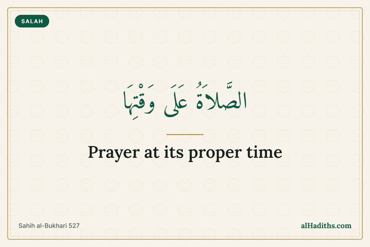 Praying on Time: 6 Authentic Hadith on Salah at Its Time