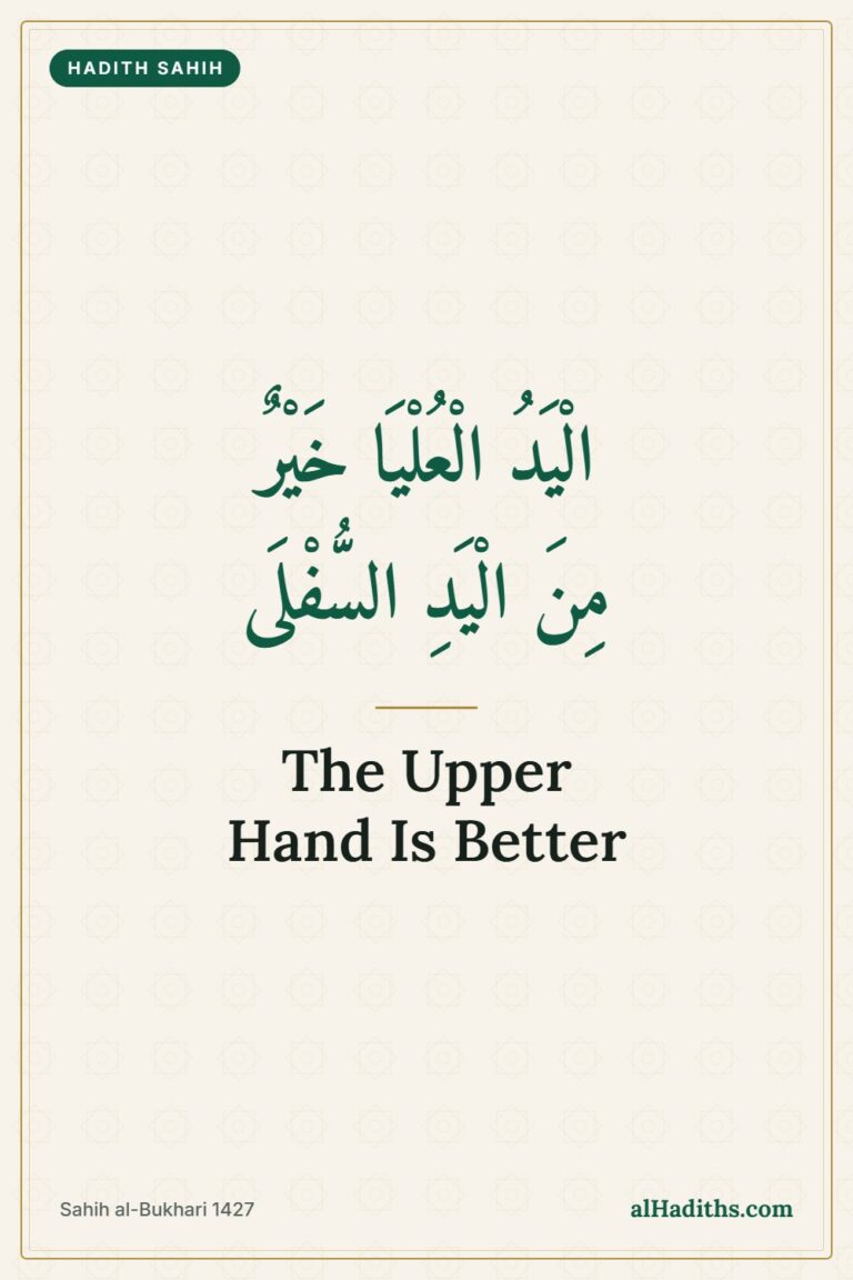 The Best Charity in Islam, According to the Hadith – Pinterest pin, Sahih al-Bukhari 1427